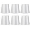 6PCS Simple Wall Light Chandelier Fabric Lamp Shade Light Fixture for Bedroom Living Room Decoration