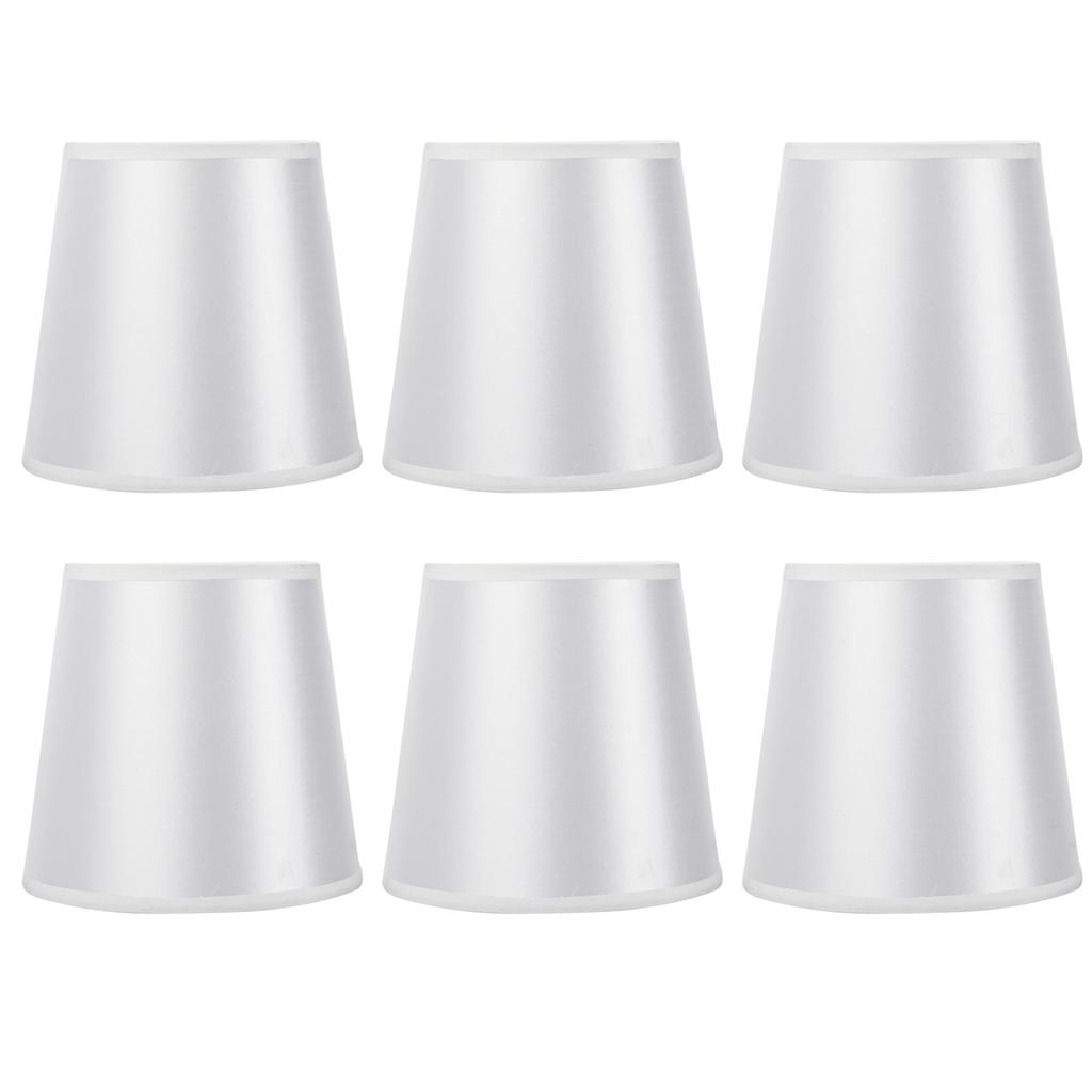 6PCS Simple Wall Light Chandelier Fabric Lamp Shade Light Fixture for Bedroom Living Room Decoration