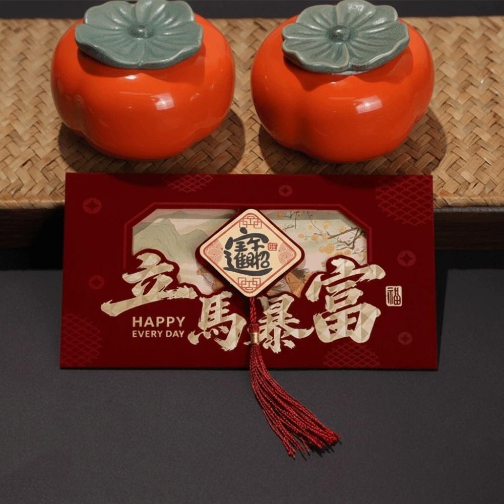Thickened Red Packets Chinese Style Hongbao Lucky Pocket Red Envelope  Party