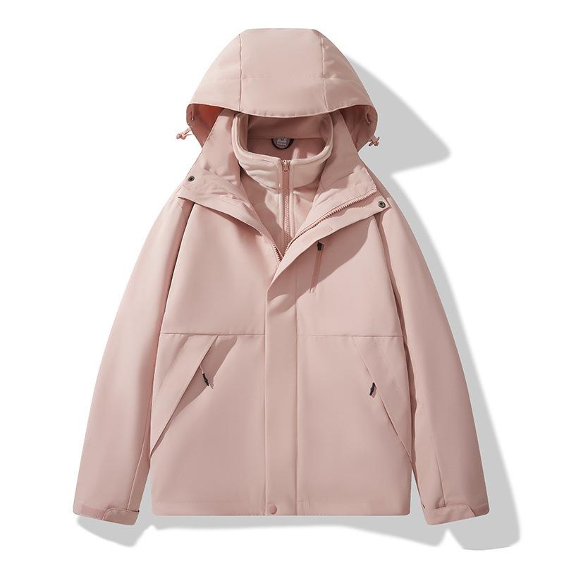 Women's Three-in-one Two-piece Jacket, Windproof, Waterproof, Three-proof Outdoor