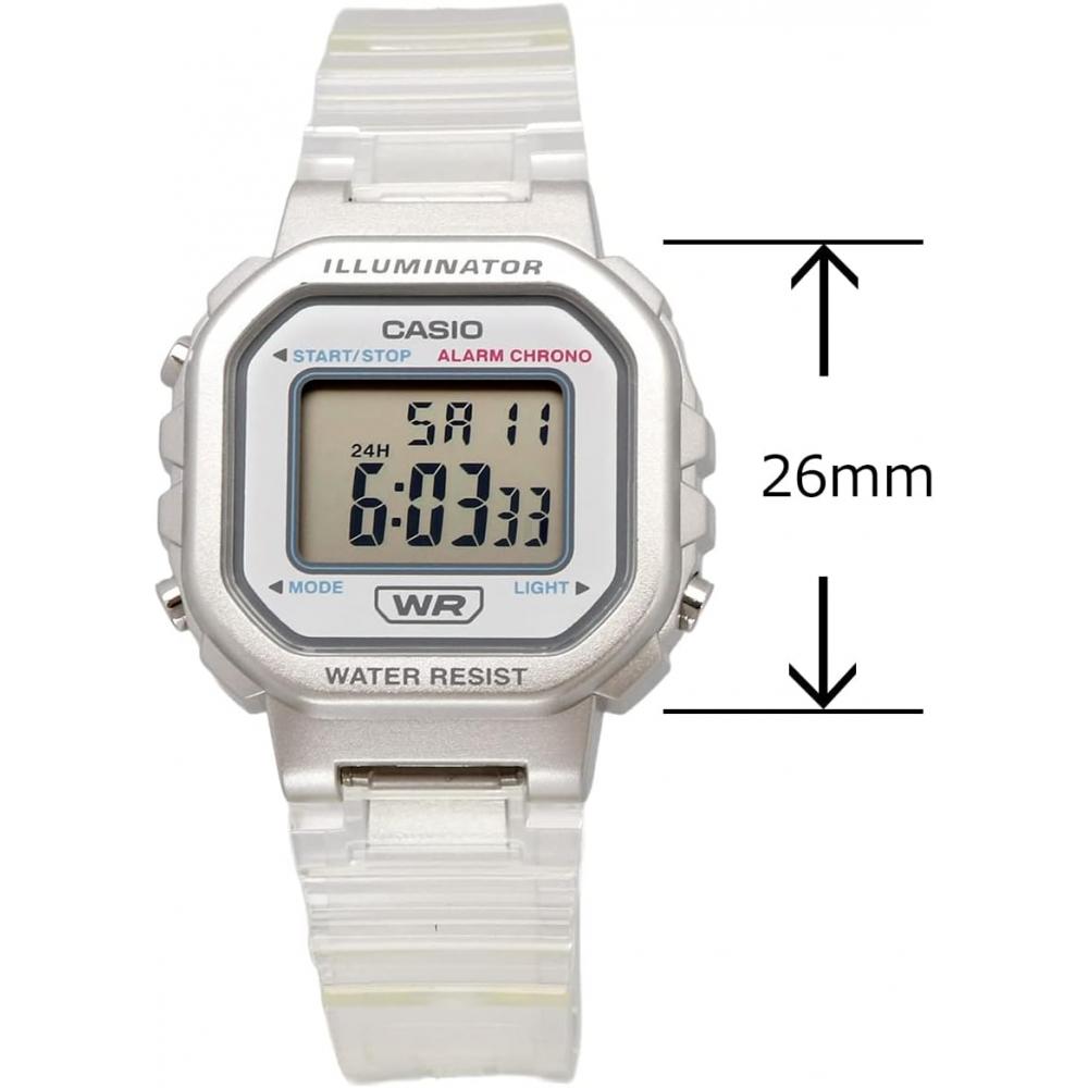 Casio Digital Watch Chipkashi La 20whs 7a Ladies Girls Kids Clear Overseas Model