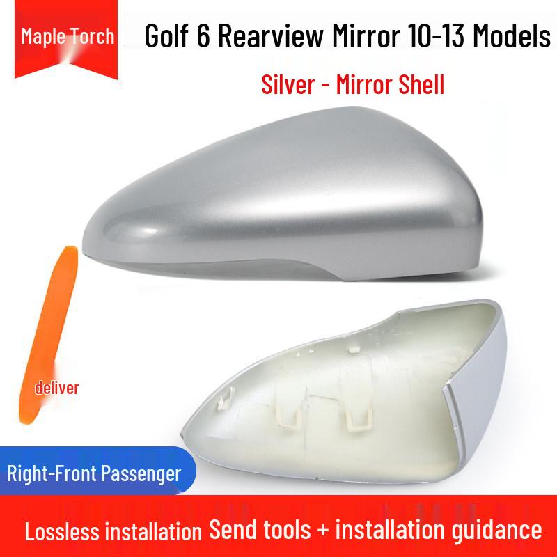 Volkswagen Golf 6 (2010-2013) Vetro Specchietto Retrovisore con Freccia e Cornice Riflettente