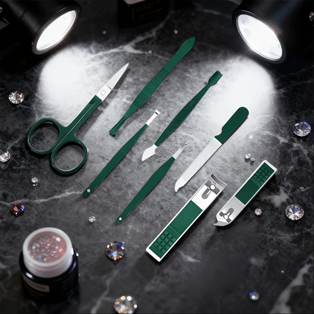 Xiaomi Manicure & Pedicure Kit Available In Gradient Purple-blue Black Rose Golden And Dark Green Portable Professional Nail Care Set