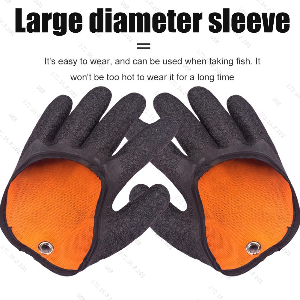 1/2PCS Finger Casting Glove Fishing Accessory Fishing Gloves Magnetic Anti-slip Fisherman Catching Fish Glove Left Right Hand