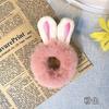 1PCS New Hair Accessories Fake Fur Hair Rope Bear Scrunchies Women Girls Elastic Hair Rubber Bands Gum Kids Cute Ponytail Holder