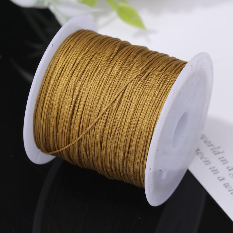 Boting Nr.. 73 Rot 0,6 mm Nicht-elastische Kordel für DIY Halsketten- und Armbandherstellung.