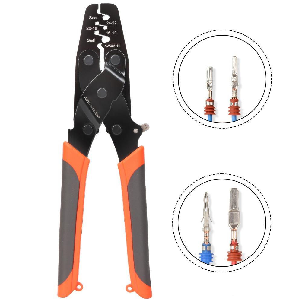 

Waterproof Sealing Connector Crimping Pliers With Locking Function IWC-1424BP Crimping Tool Accessories China Mainland