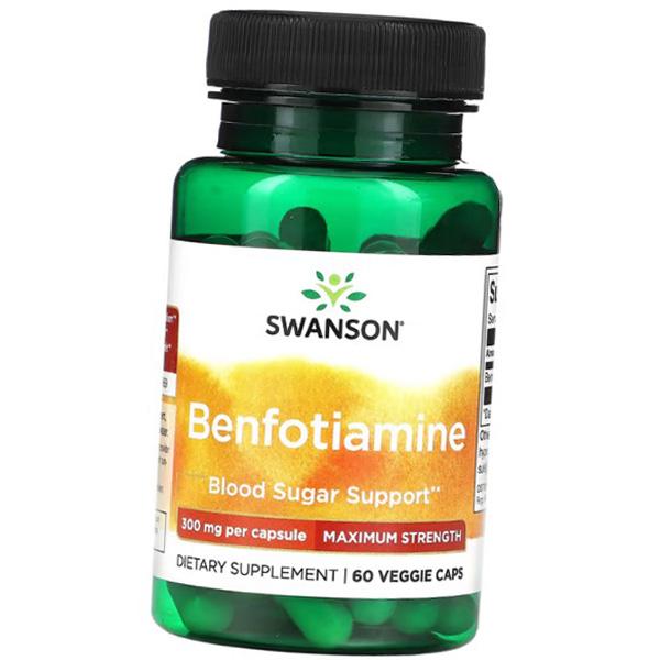 

Benfotiamine, Benfotiamine Maximum Strength 300, Swanson 60vegcaps (72280063) 60vcaps