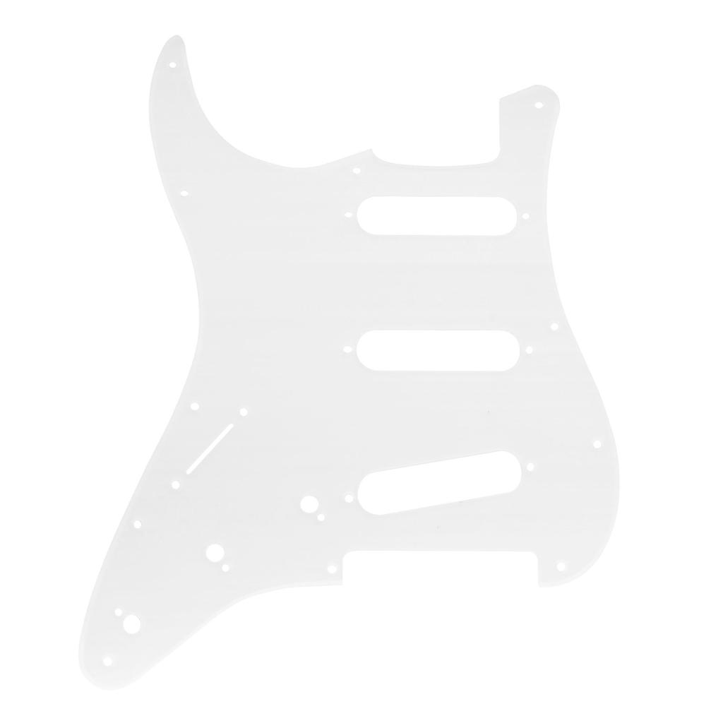 Musiclily Pro ST SSS Pickguard for Squier Sonic Strat Electric Clear 11-Hole Guitar,