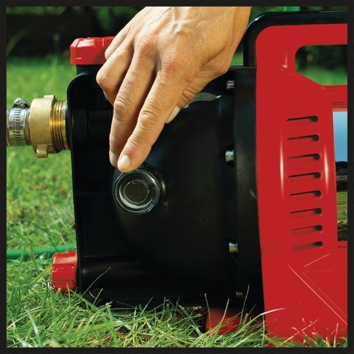 Einhell Pompe d'arrosage GC-GP 1250 N (1250 W, indicateur du niveau d'eau, avec bouchon de purge)