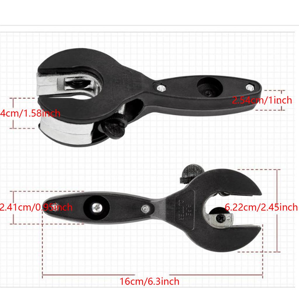 Easy To Use Ratcheting Tube Cutter Tool Set for Copper & Aluminum Tubes Plumbing Electrical Projects with Safety Gloves