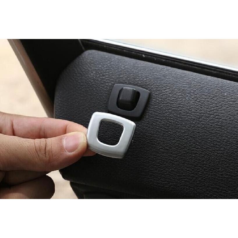 Matte Silver Bolt Lock Down Ring Frame Fit For BMW X3 E83 Car Inner Door 2006-10