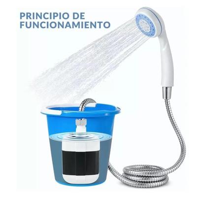 Ducha portátil Ducha para acampar Bomba de ducha para acampar al aire libre para acampar, caminar, viajar