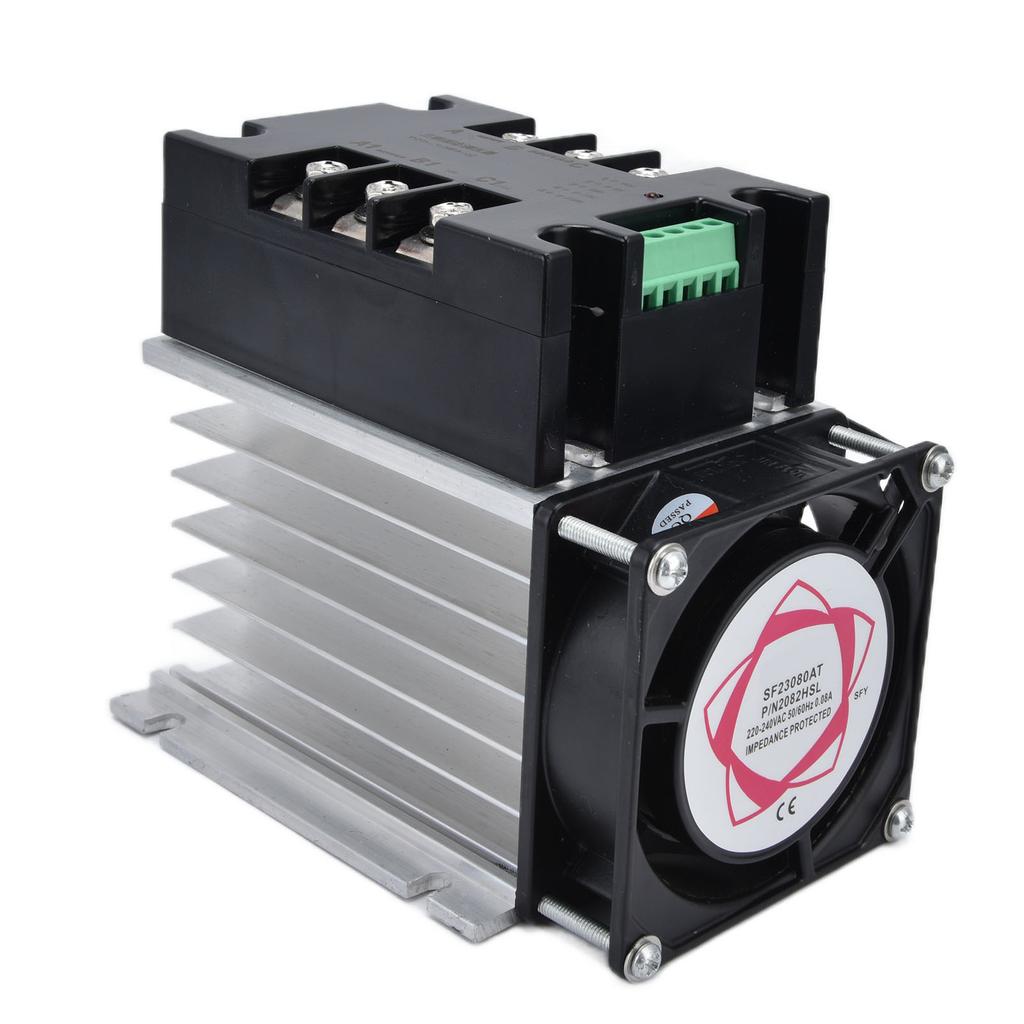 Solid State Voltage Regulator Thyristor 3 Phase Temperature Dimming Control Equipment 380VAC(TSR 40WA S With Radiator)