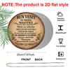 2D Flat - 1pc Aluminum Round Sign, Vintage Plaque About "Welcome", "We Relax, Listen To Nature, Forget Worries, Enjoy Time, Reunite with Loved Ones