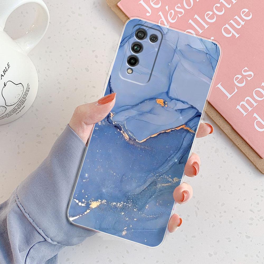 For Honor 10X Lite Case Cover DNN-LX9 Honor10X Lite 10 X Lite Chic Girl Marble Silicone Clear Phone Case For Honor 10X Lite Cute