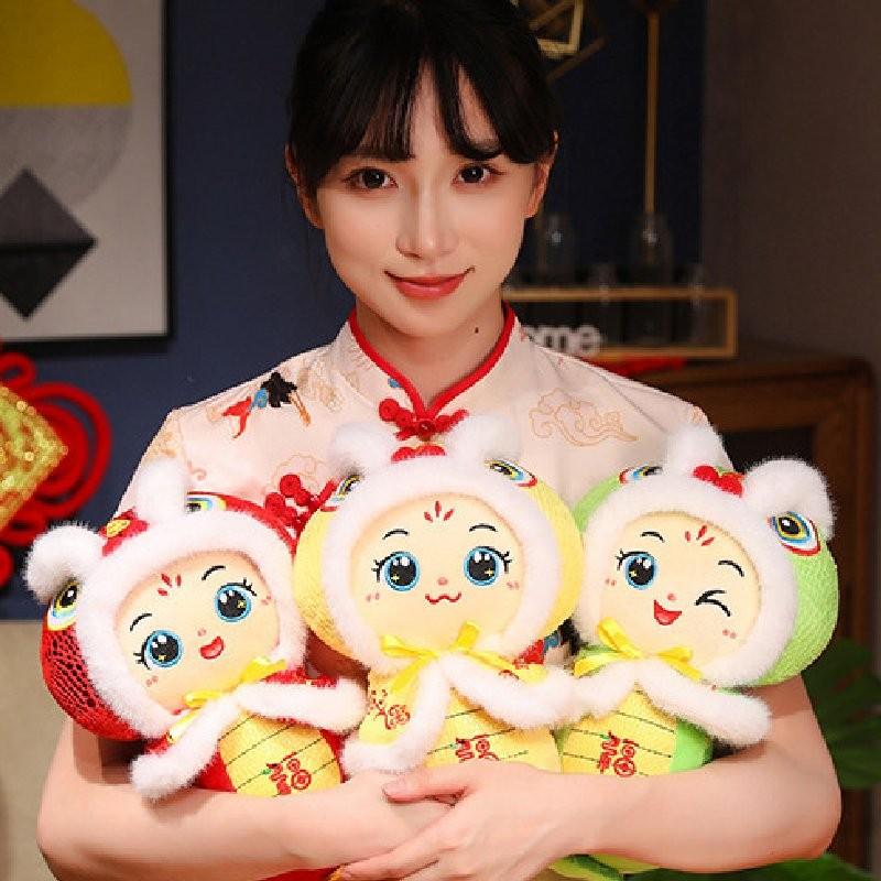 Cute Plush Snake Year Zodiac Mascot Toy Adorable Soft Stuffed Animal Gift For Celebrations