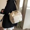 Mama Tasche Niedlicher Bestickter Bär Blume Handtasche Schultertaschen Tragbar Große Kapazität Aufbewahrung Umhängetasche