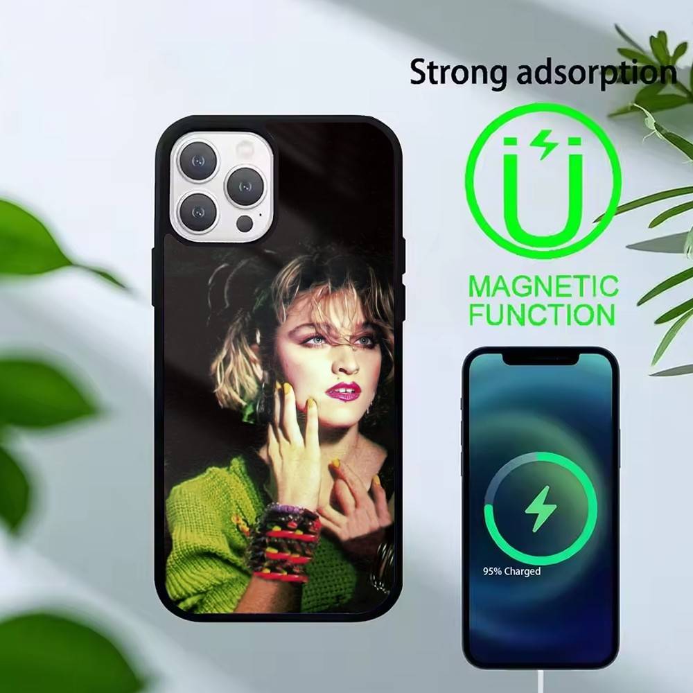 

Singer F-Madonna Phone Case For iPhone 17,16,15,14,13,Pro,Max,Plus,Magnetic For Magsafe Wireless Charging iPhone15PROMAX