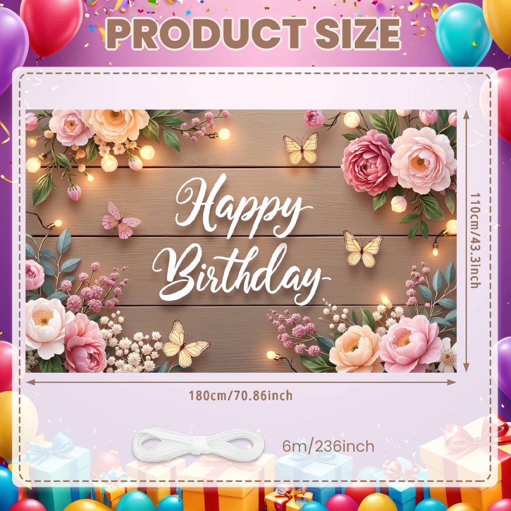 Party Background Floral Design Birthday Party Banner Banner Romantic Floral Background For Party Photography Adult Birthday