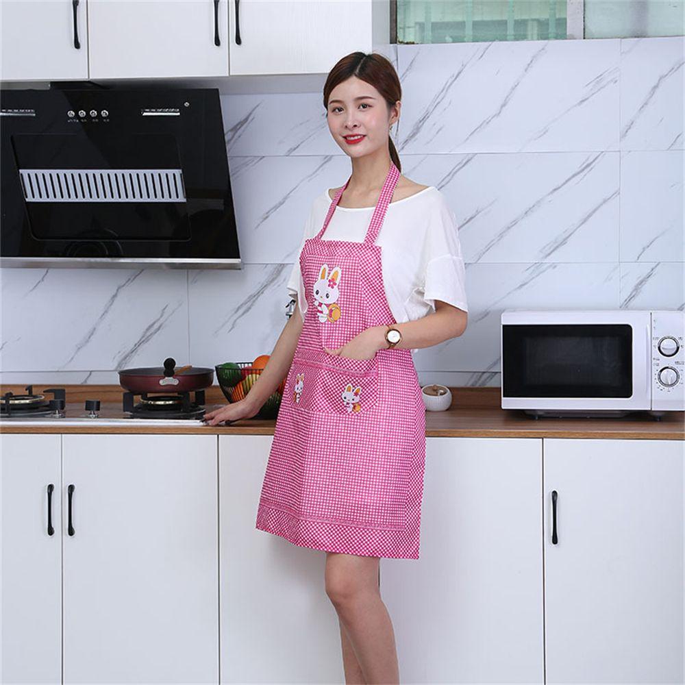 Kitchen Accessories Antifouling Clothes Household Bib With Pocket Cleaning Aprons Apron Cooking Oil-proof