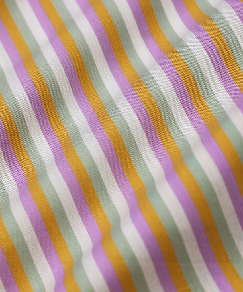 Michikoleondeonkosino Lazy One-Mile Shorts Purple Orange Stripe