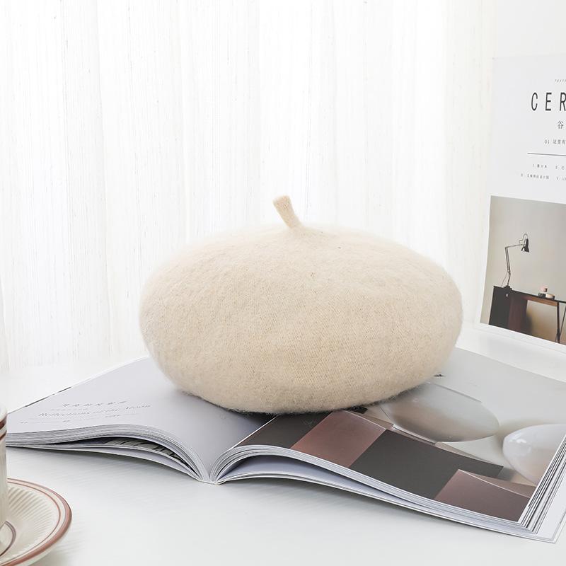 Wool beret painter hat women autumn and winter versatile retro hat winter versatile hat