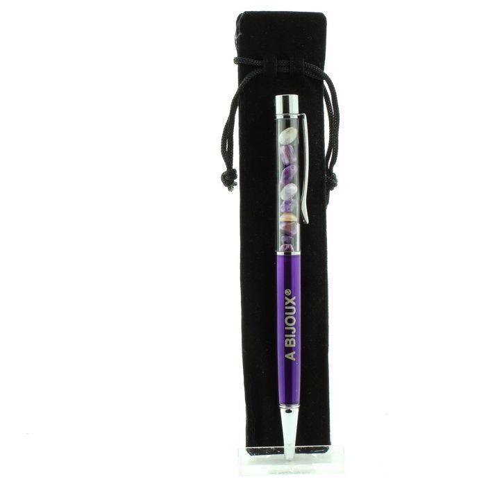 Stones and Minerals. Russian Charoite Mineral Pen. Purple Color.