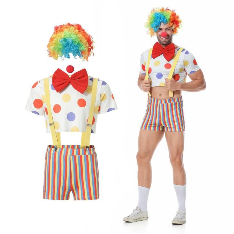 Joker Comic Halloween Cosplay Carnival Magic Role Play Makeup Ball Costume Stage