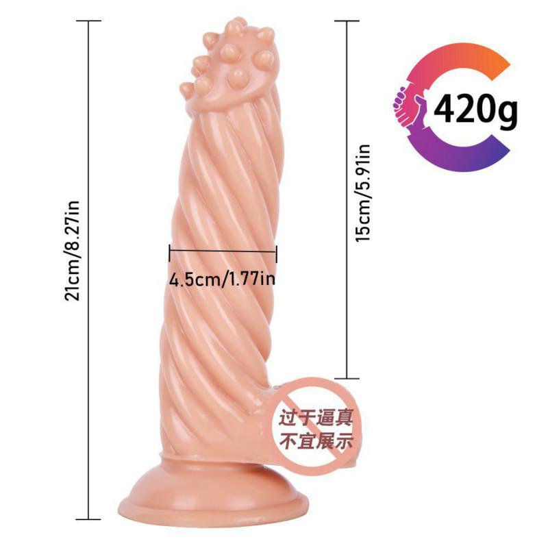 Animal Simulation Dildo Glans Penis with Spikes SM Anal Plug Penis Adult Sex Toys