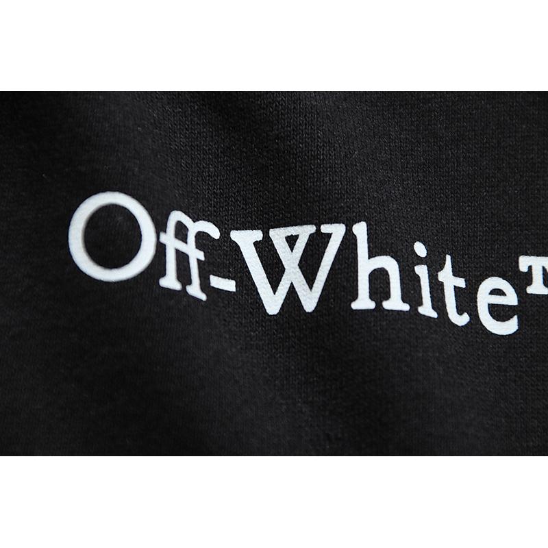 1083 Off-White 2025 Autumn/Winter New OW Retro Arrow Pattern Printed Men's and Women's Hoodie Sweatshirt