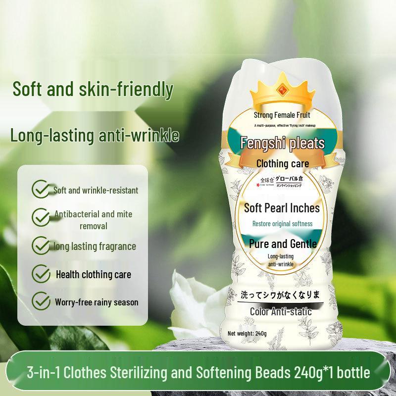 Wonder Fabric Softener Beads: Antibacterial, Mite Removal, Fragrance-Lasting, Anti-Static, Wrinkle Prevention