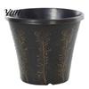Sturdy Gardening Pot with Ventilation 8" Retro Flower Saucer, Thickened Plastic Planter Drainage Hole, Home Decor Plant Anti-Aging, Peacock