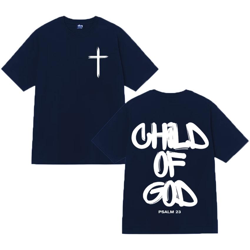 Ghod of God Bible Christian Religious Jesus Graphics Print Tshirt Mens Clothing Cotton Oversized High Quality T Shirt Streetwear