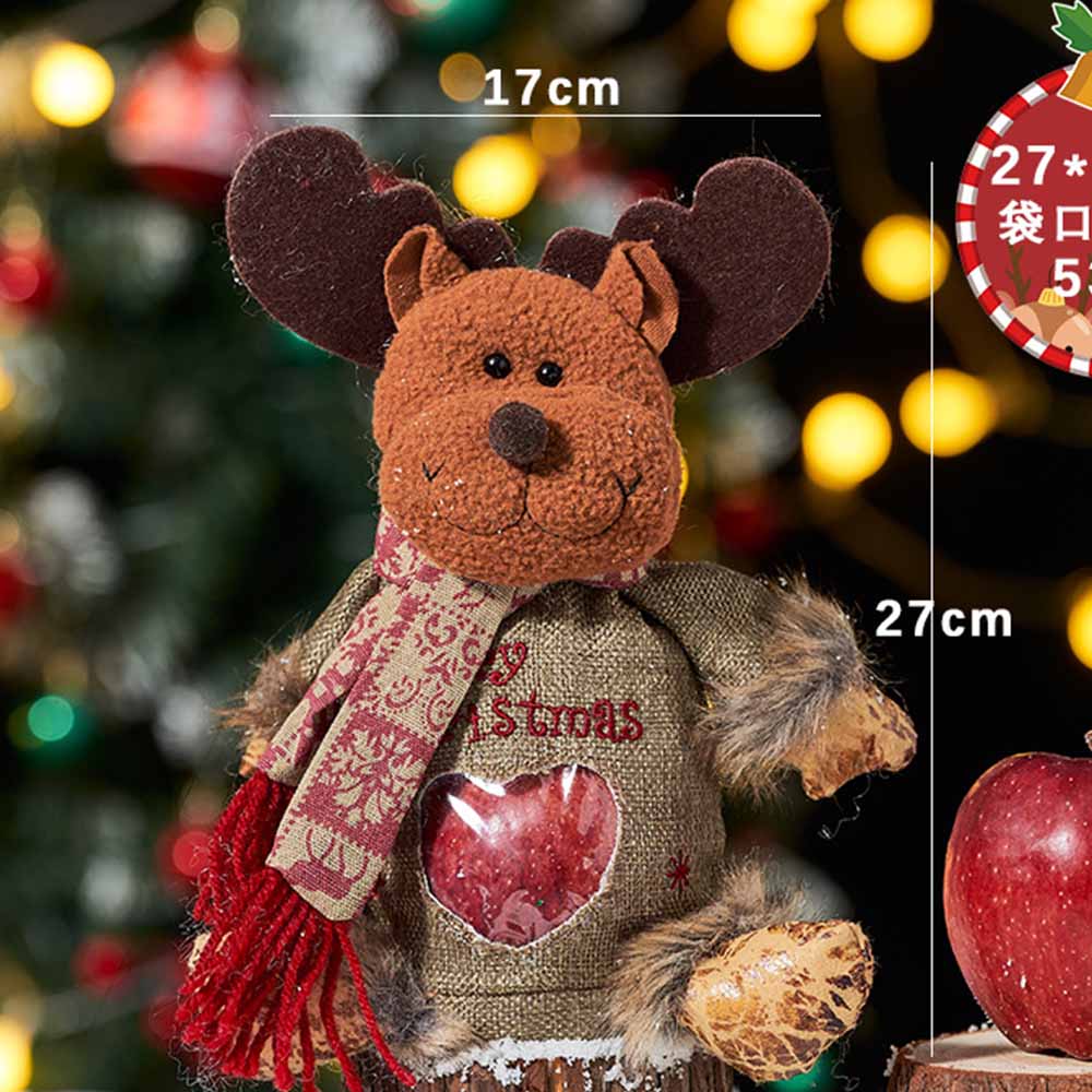 

Fabric Christmas Eve Apple Bag Children s Doll Bag Candy Bag Christmas Pendant Christmas Decoration 27x17cm