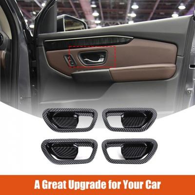 Cache-panneau de cuvette de porte intérieure en fibre de carbone ABS pour Honda Pilot -2024