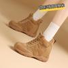 Women's 2026 Outdoor Mountaineering Western High Top Cotton Lined Short Boots with Velvet
