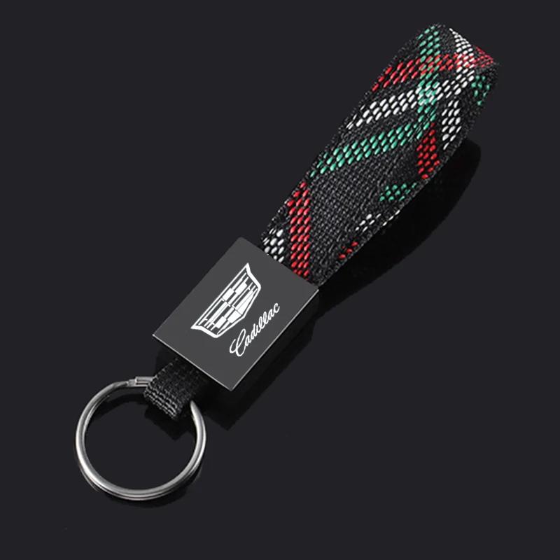 For Cadillac ESCCALADE ATS BLS CT4 CT5 CT6 CTS EXT SLS SRX STS XLR XT4 XT5 XT6 XTS Car Logo Key Chains Metal Keyrings Pendant ybsdr66