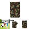 Camouflage Golf Score Counter Keeper Card Holder Gift Sports Accessories with Pencil (Green)