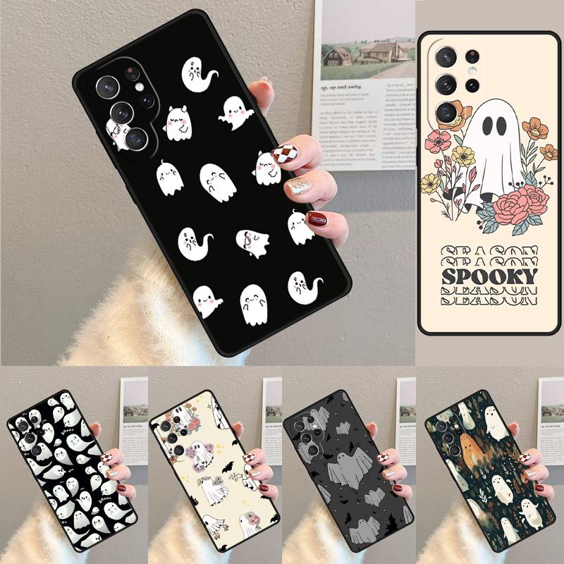 Cute Ghost Phone Case for Samsung Galaxy Note 10 Pro S26 Ultra S23 S24 FE S25 S21 S22 PLUS Shockproof Cove