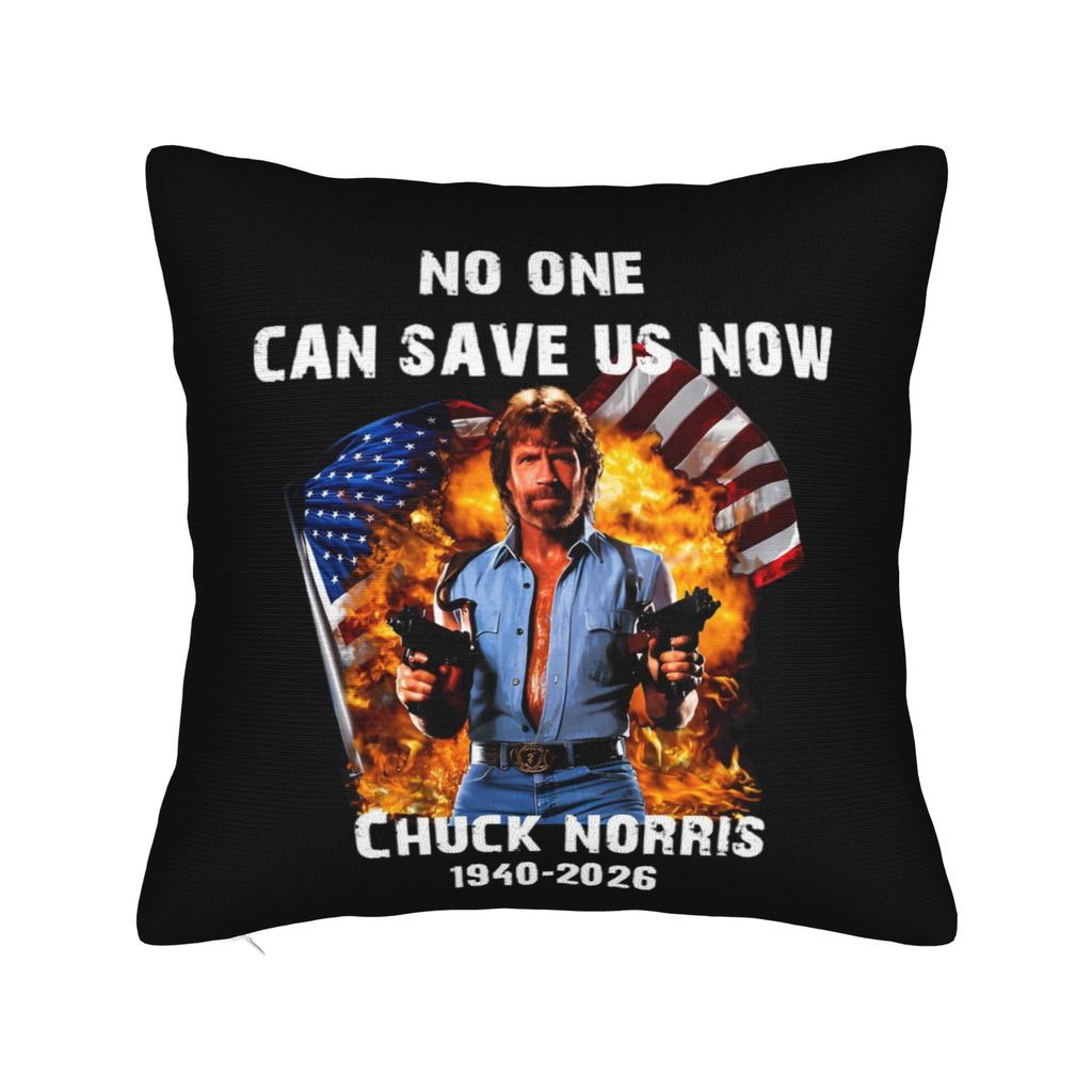 Chuck Norris Greatest of All Time Square Pillow Cases Cushion Cover Awesome Zippered Decor Pillowcase for Bed