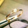 Classic Simple Silver Color Stainless Steel Four Claws Zircon Couple Rings for Women Men Luxury Wedding Anniversary Jewelry Gift