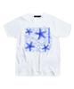 ESCAPEFROM Blue Starfish Print T-Shirt White
