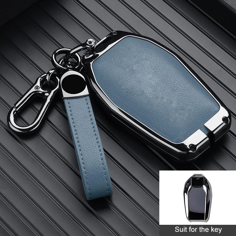 Zinc Alloy for BMW G30 G12 G11 G32 G31 5 7 Series I8 I15 G01 X3 X4 G02 G05 X5 G07 X7 LED Display Smart Remote Car Key Case Cover