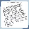 26 Pieces 3D Car Letter Sticker Alphabet Installation Vehicle Body Decal Auto for Door SUV