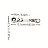 Portable Keyring 10mm Ratchet Wrench Mini Shaped JDM Metal Racing Keychain Key Chain Ring Keyring Car Accessories