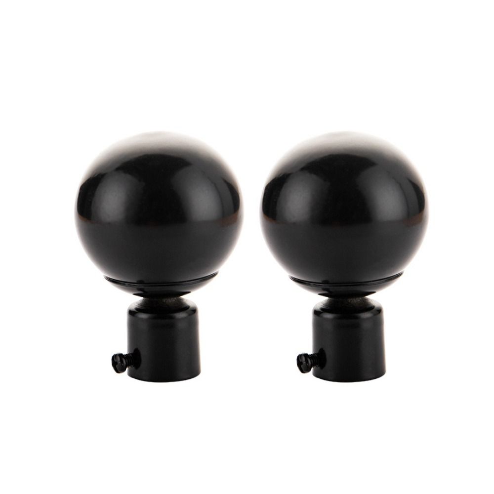 Hollow Out Round Iron Curtain Accessories Curtain Rods Head Roman Rod Head Curtain Rods Ends Caps
