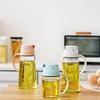 Baiya Glass Oil & Vinegar Dispenser with Handle and Automatic Lid