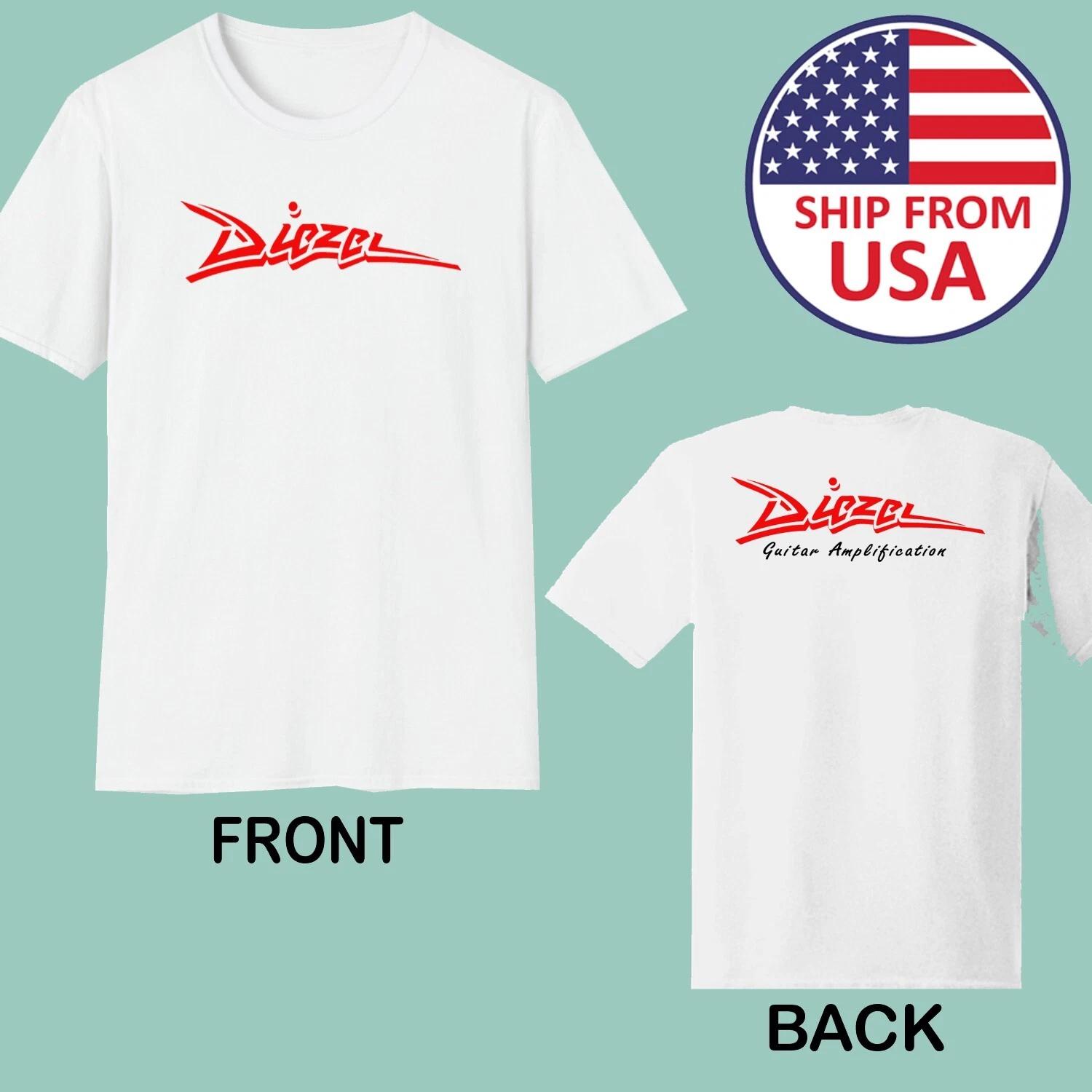 Diezel Guitar Men s White Size S to 5XL L