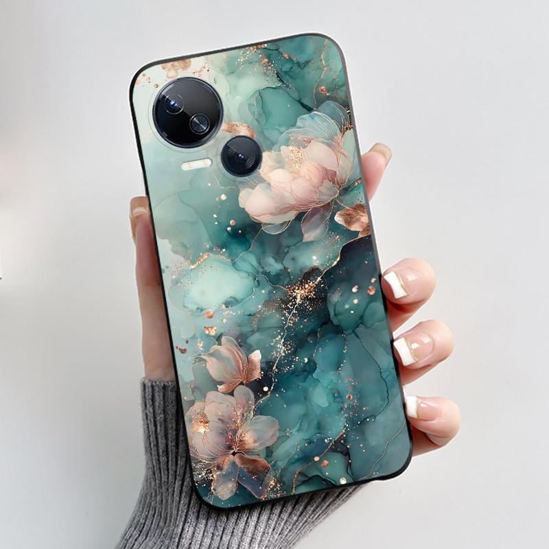 Hülle Für Tecno Spark 10 5G KI8 Handyhülle Ästhetisch Luxuriös Niedlich Cool Jungen Mädchen Schwarz Matt Weiches Silikon Rückseite TPU Schale